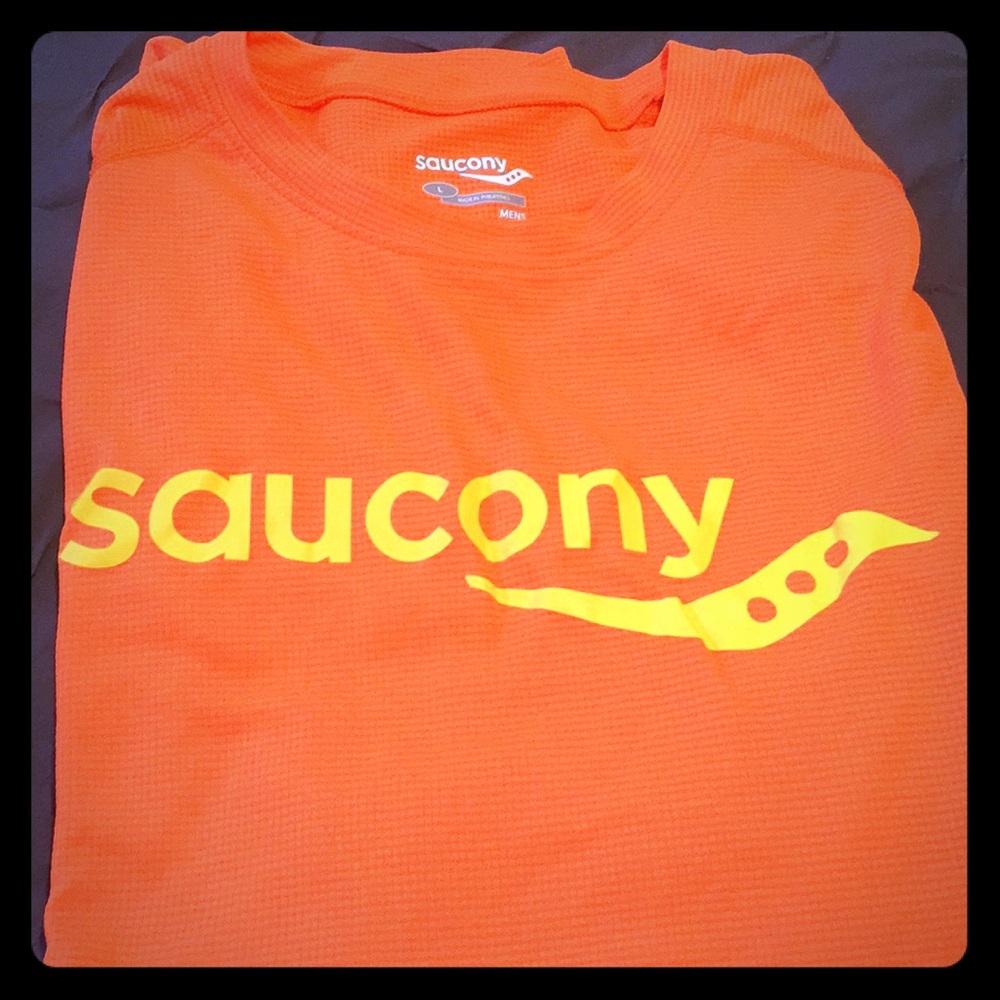 Neons orange run/workout shirt